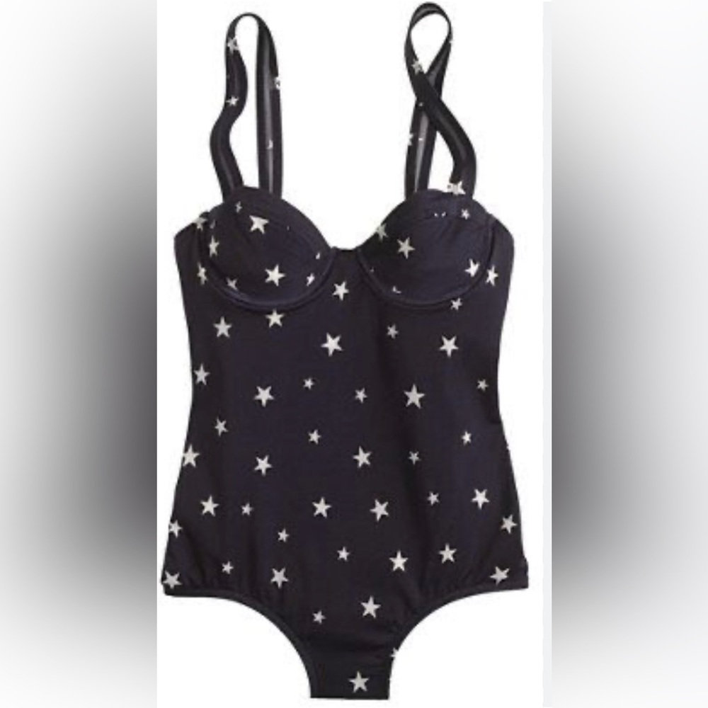 Pret-a-Surf x J.Crew Star Print One Piece Swimsuit